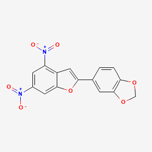 5-(4,6-dinitro-1-benzofuran-2-yl)-1,3-benzodioxole