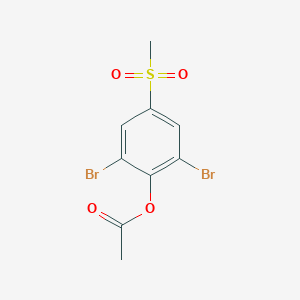 2,6-Dibromo-4-(methylsulfonyl)phenyl acetate