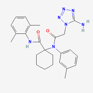 1-[[(5-amino-1H-tetrazol-1-yl)acetyl](3-methylphenyl)amino]-N-(2,6-dimethylphenyl)cyclohexanecarboxamide