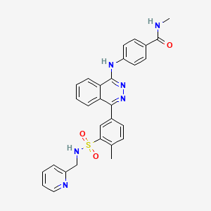 molecular formula C29H26N6O3S B4295190 N-methyl-4-{[4-(4-methyl-3-{[(pyridin-2-ylmethyl)amino]sulfonyl}phenyl)phthalazin-1-yl]amino}benzamide 