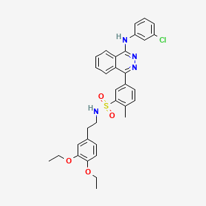 5-{4-[(3-chlorophenyl)amino]phthalazin-1-yl}-N-[2-(3,4-diethoxyphenyl)ethyl]-2-methylbenzenesulfonamide