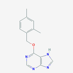 molecular formula C14H14N4O B429524 2,4-dimethylbenzyl 9H-purin-6-yl ether 