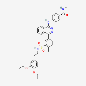 4-({4-[3-({[2-(3,4-diethoxyphenyl)ethyl]amino}sulfonyl)-4-methylphenyl]phthalazin-1-yl}amino)-N-methylbenzamide