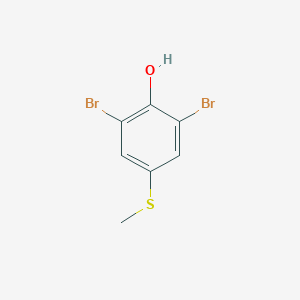 molecular formula C7H6Br2OS B429527 2,6-Dibromo-4-(methylsulfanyl)phenol 