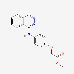 molecular formula C18H17N3O3 B4295310 methyl {4-[(4-methylphthalazin-1-yl)amino]phenoxy}acetate 