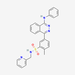 5-(4-anilinophthalazin-1-yl)-2-methyl-N-(pyridin-2-ylmethyl)benzenesulfonamide