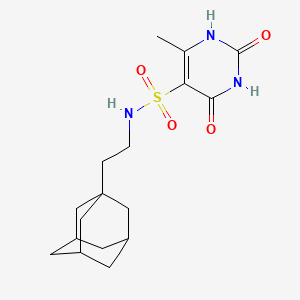 molecular formula C17H25N3O4S B4295370 N-[2-(1-adamantyl)ethyl]-6-methyl-2,4-dioxo-1,2,3,4-tetrahydropyrimidine-5-sulfonamide 