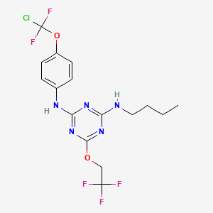 N-butyl-N'-{4-[chloro(difluoro)methoxy]phenyl}-6-(2,2,2-trifluoroethoxy)-1,3,5-triazine-2,4-diamine