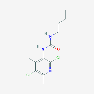 molecular formula C12H17Cl2N3O B4295491 N-butyl-N'-(2,5-dichloro-4,6-dimethylpyridin-3-yl)urea 
