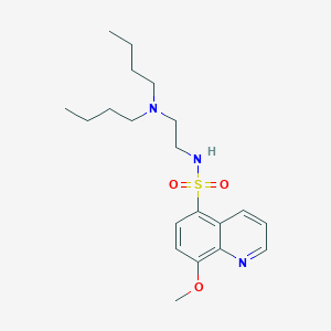 molecular formula C20H31N3O3S B4295502 N-[2-(dibutylamino)ethyl]-8-methoxyquinoline-5-sulfonamide 