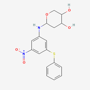 2-deoxy-N-[3-nitro-5-(phenylthio)phenyl]pentopyranosylamine