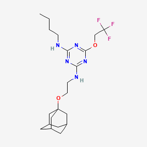 N-[2-(1-adamantyloxy)ethyl]-N'-butyl-6-(2,2,2-trifluoroethoxy)-1,3,5-triazine-2,4-diamine