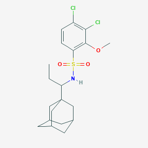 molecular formula C20H27Cl2NO3S B4295624 N-[1-(1-adamantyl)propyl]-3,4-dichloro-2-methoxybenzenesulfonamide 