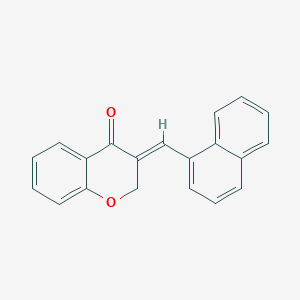 molecular formula C20H14O2 B429565 3-(1-naphthylmethylene)-2,3-dihydro-4H-chromen-4-one 