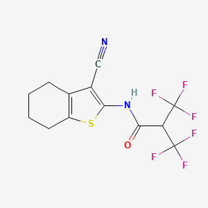 N-(3-cyano-4,5,6,7-tetrahydro-1-benzothien-2-yl)-3,3,3-trifluoro-2-(trifluoromethyl)propanamide