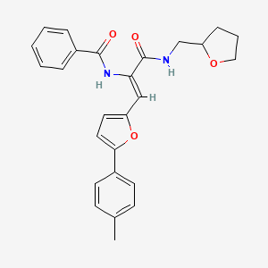 N-(2-[5-(4-methylphenyl)-2-furyl]-1-{[(tetrahydrofuran-2-ylmethyl)amino]carbonyl}vinyl)benzamide