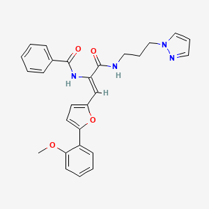 N-[2-[5-(2-methoxyphenyl)-2-furyl]-1-({[3-(1H-pyrazol-1-yl)propyl]amino}carbonyl)vinyl]benzamide