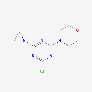 2-aziridin-1-yl-4-chloro-6-morpholin-4-yl-1,3,5-triazine
