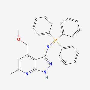 4-(methoxymethyl)-6-methyl-3-[(triphenylphosphoranylidene)amino]-1H-pyrazolo[3,4-b]pyridine