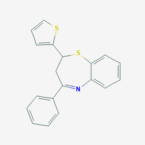 molecular formula C19H15NS2 B429579 4-Phenyl-2-(2-thienyl)-2,3-dihydro-1,5-benzothiazepine 