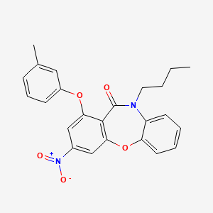 10-butyl-1-(3-methylphenoxy)-3-nitrodibenzo[b,f][1,4]oxazepin-11(10H)-one