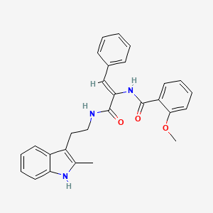 2-methoxy-N-[1-({[2-(2-methyl-1H-indol-3-yl)ethyl]amino}carbonyl)-2-phenylvinyl]benzamide