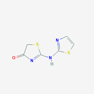 molecular formula C6H5N3OS2 B429593 2-(1,3-thiazol-2-ylamino)-1,3-thiazol-4-one 