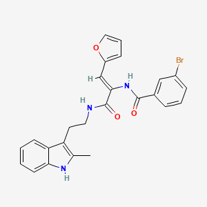 3-bromo-N-[2-(2-furyl)-1-({[2-(2-methyl-1H-indol-3-yl)ethyl]amino}carbonyl)vinyl]benzamide