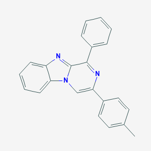 molecular formula C23H17N3 B429603 3-(4-Methylphenyl)-1-phenylpyrazino[1,2-a]benzimidazole 