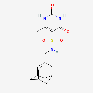 N-(1-adamantylmethyl)-6-methyl-2,4-dioxo-1,2,3,4-tetrahydropyrimidine-5-sulfonamide