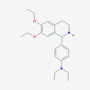 4-(6,7-diethoxy-1,2,3,4-tetrahydroisoquinolin-1-yl)-N,N-diethylaniline