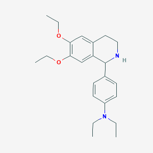 molecular formula C23H32N2O2 B4296072 4-(6,7-diethoxy-1,2,3,4-tetrahydroisoquinolin-1-yl)-N,N-diethylaniline 