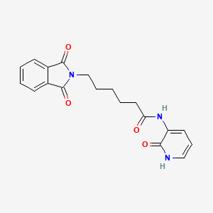 molecular formula C19H19N3O4 B4296080 6-(1,3-dioxo-1,3-dihydro-2H-isoindol-2-yl)-N-(2-oxo-1,2-dihydropyridin-3-yl)hexanamide 