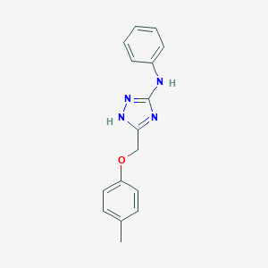 N-Phenyl-5-[(4-methylphenoxy)methyl]-2H-1,2,4-triazol-3-amine