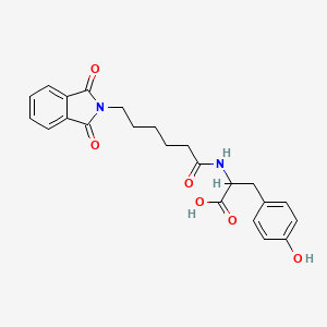 molecular formula C23H24N2O6 B4296144 N-[6-(1,3-dioxo-1,3-dihydro-2H-isoindol-2-yl)hexanoyl]tyrosine 