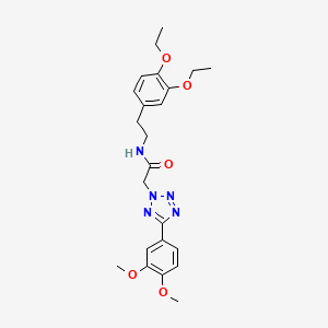 N-[2-(3,4-diethoxyphenyl)ethyl]-2-[5-(3,4-dimethoxyphenyl)-2H-tetrazol-2-yl]acetamide