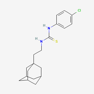 molecular formula C19H25ClN2S B4296202 N-[2-(1-adamantyl)ethyl]-N'-(4-chlorophenyl)thiourea 