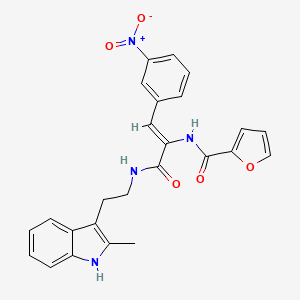 N-[1-({[2-(2-methyl-1H-indol-3-yl)ethyl]amino}carbonyl)-2-(3-nitrophenyl)vinyl]-2-furamide