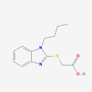molecular formula C13H16N2O2S B429624 [(1-butyl-1H-benzimidazol-2-yl)thio]acetic acid 