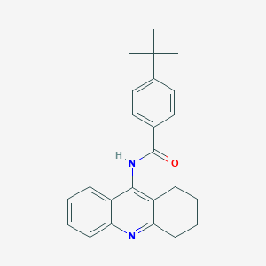 molecular formula C24H26N2O B429625 4-tert-butyl-N-(1,2,3,4-tetrahydroacridin-9-yl)benzamide CAS No. 5655-78-7