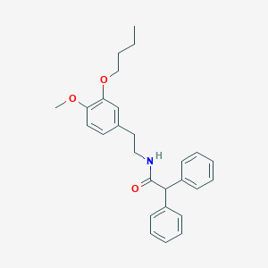 N-[2-(3-butoxy-4-methoxyphenyl)ethyl]-2,2-diphenylacetamide