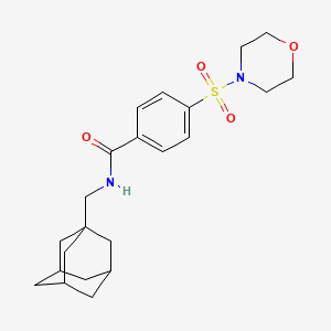 molecular formula C22H30N2O4S B4296454 N-(1-adamantylmethyl)-4-(morpholin-4-ylsulfonyl)benzamide 