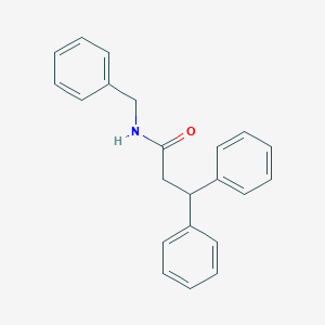 molecular formula C22H21NO B429653 N-benzyl-3,3-diphenylpropanamide CAS No. 331665-89-5