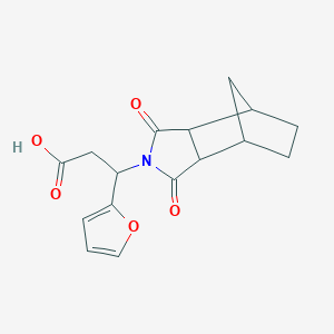 3-(3,5-dioxo-4-azatricyclo[5.2.1.0~2,6~]dec-4-yl)-3-(2-furyl)propanoic acid