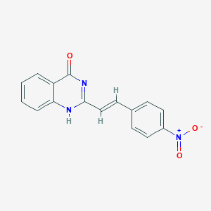 molecular formula C16H11N3O3 B429663 2-(2-{4-nitrophenyl}vinyl)-4(3H)-quinazolinone CAS No. 743477-76-1