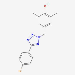 4-{[5-(4-bromophenyl)-2H-tetrazol-2-yl]methyl}-2,6-dimethylphenol
