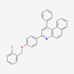 3-{4-[(2-fluorobenzyl)oxy]phenyl}-1-phenylbenzo[f]quinoline