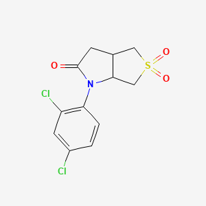 1-(2,4-dichlorophenyl)tetrahydro-1H-thieno[3,4-b]pyrrol-2(3H)-one 5,5-dioxide