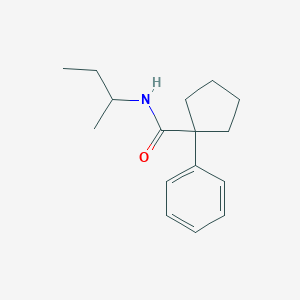molecular formula C16H23NO B429673 N-(sec-butyl)-1-phenylcyclopentanecarboxamide 