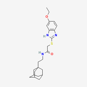 N-[2-(1-adamantyl)ethyl]-2-[(5-ethoxy-1H-benzimidazol-2-yl)thio]acetamide